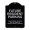 Signmission Designer Series-Unauthorized Vehicles Will Be Towed Black & Silver, 24" x 18", BS-1824-9746 A-DES-BS-1824-9746 - alternate 1